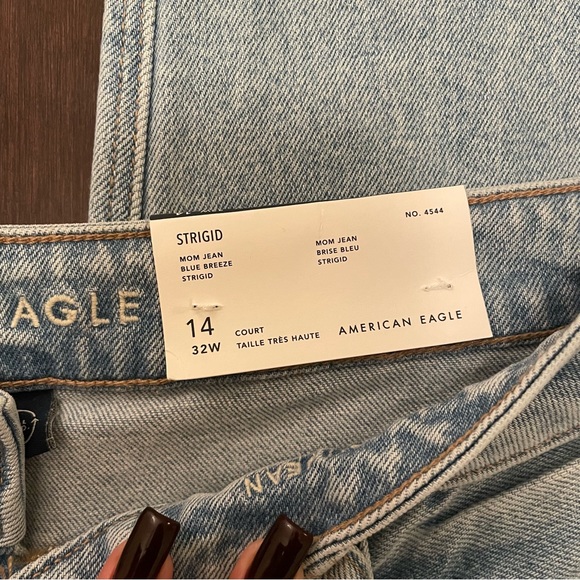 American Eagle Strigid Mom Jean in ‘Blue Breeze’ - Picture 7 of 9